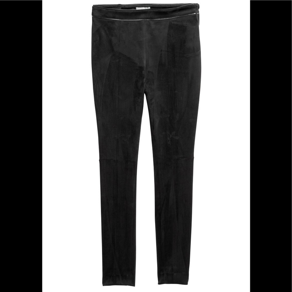 H&M Faux suede slim fit pants